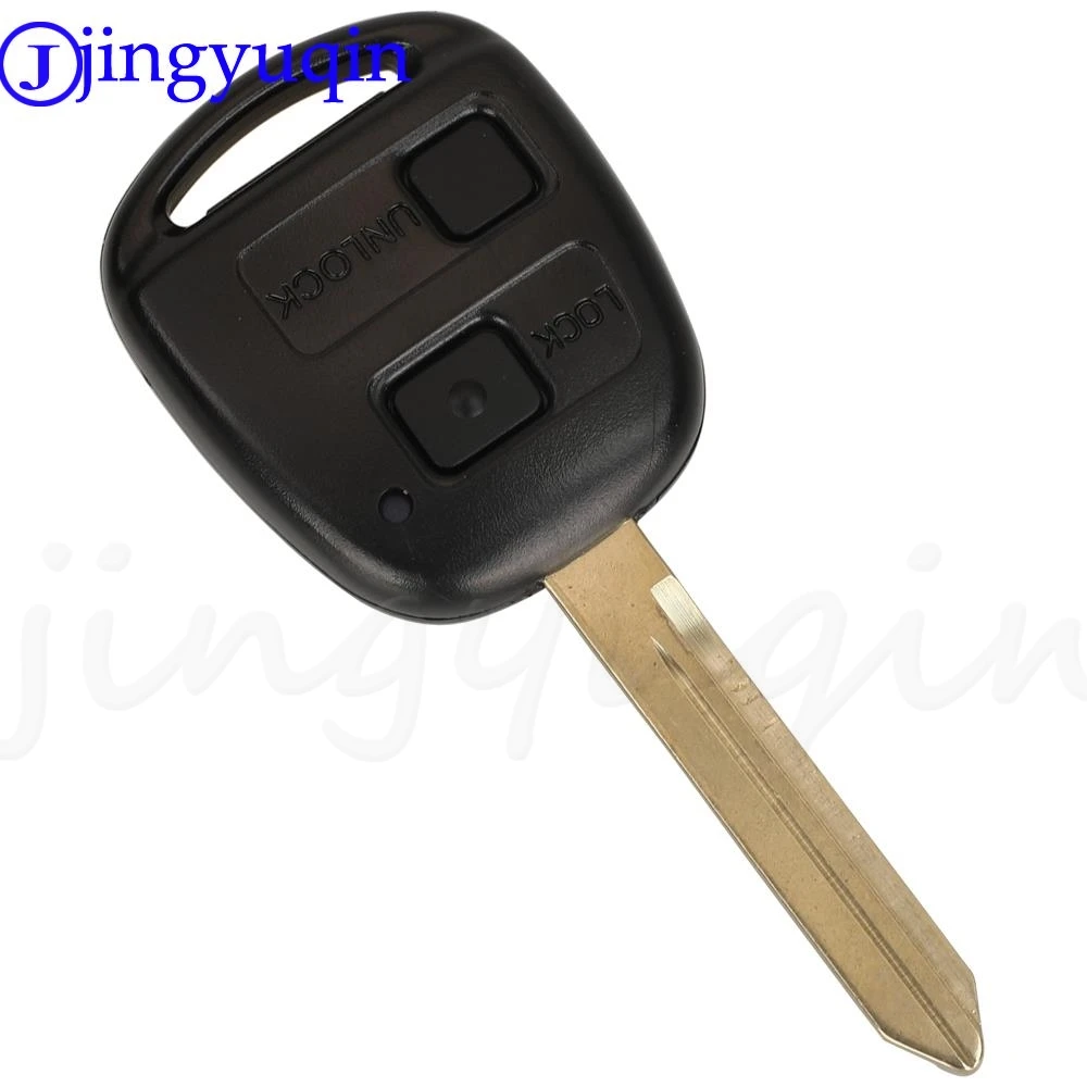 Jingyuqin 2/3Buttons Smart Remote Car Key Fob 433MHz 4D67 / 4C Chip For Toyota Corolla Yaris Avensis 1998+ P/N: 89071-0D010