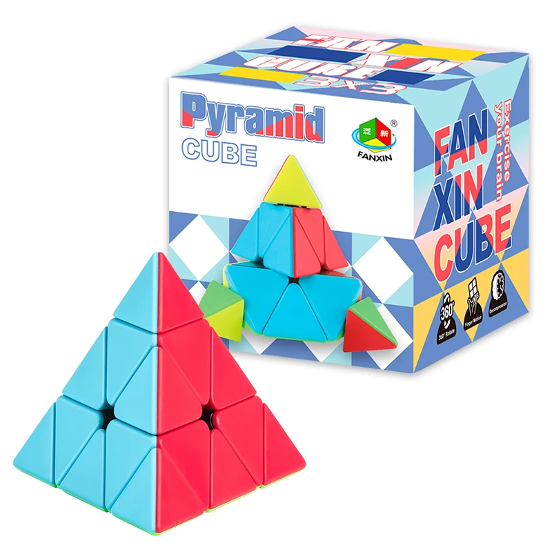 Pyramid Cube 3x3 Professional Special Speed Puzzle Toy Triangle Toy Smooth Magic Cubes Children Early Education Toys for kids