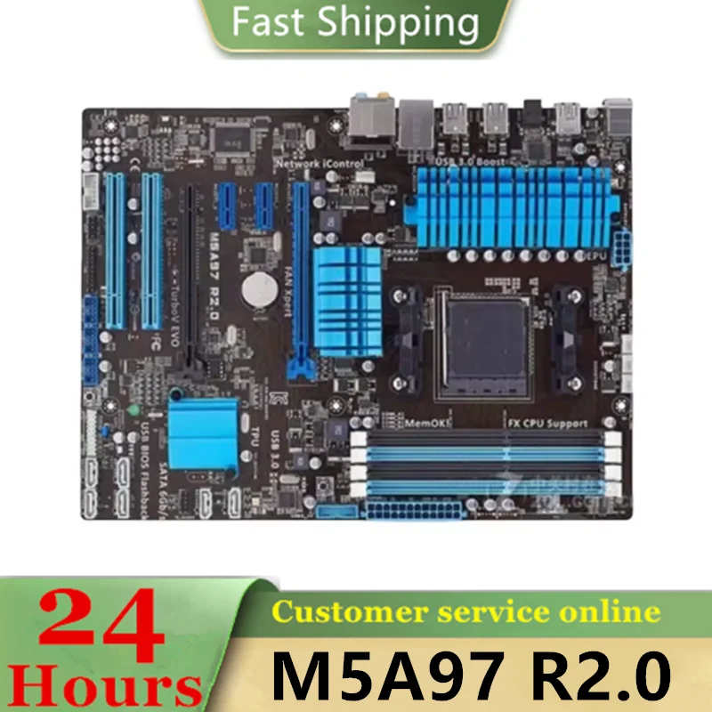 

100% tested M5A97 R2.0 original Socket AM3+ DDR3 USB2.0 USB3.0 32GB 970 desktop