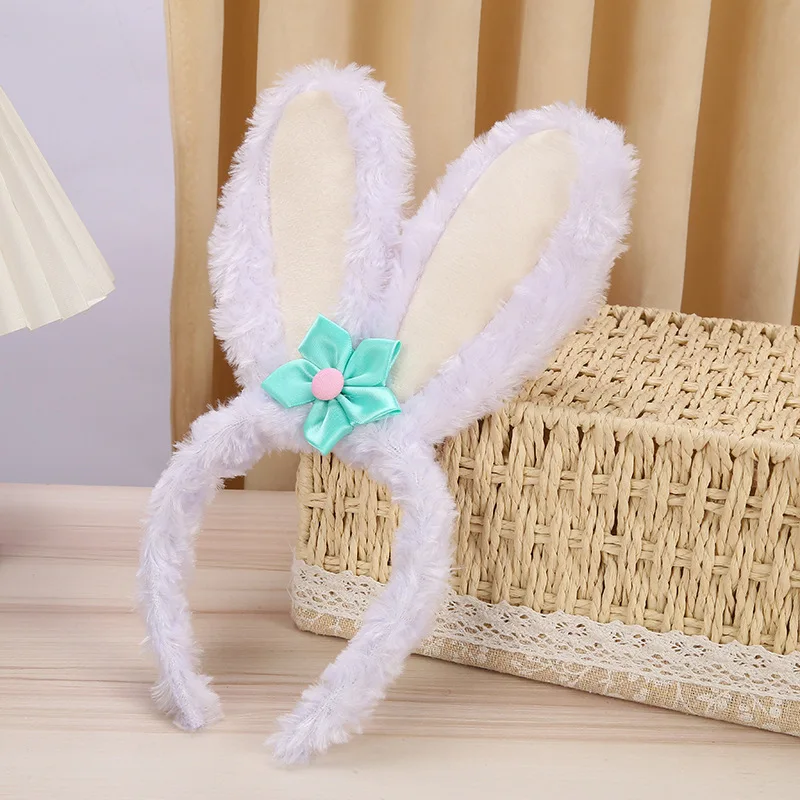 Cute Plush Rabbit Hair Bands Cartoon Bunny Ears Party Headhoop Women Easter Decoration Prom Dress Cosplay Prop Girl Gifts