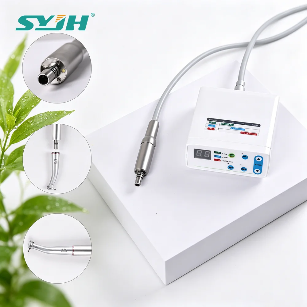 

SYJH Dental S-200 Brushless High Speed LED Micro Electric Motor Low Speed Handpiece Polishing Machine Dentistry Equipment Tool