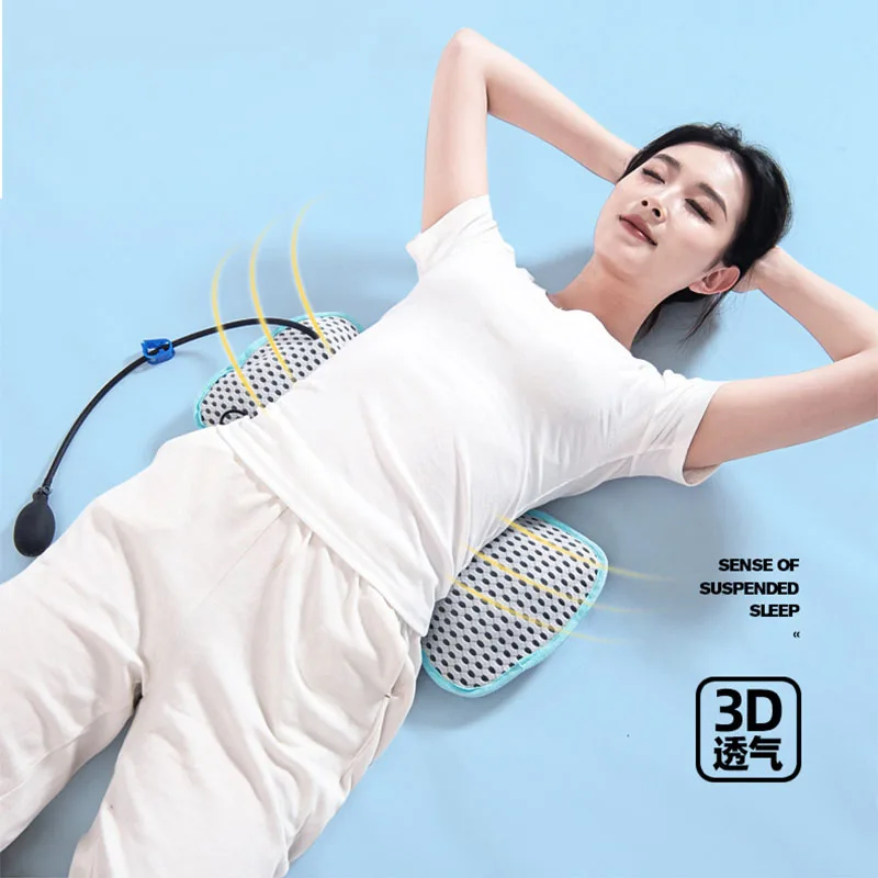 Multi-functional waist pillow bed heating lumbar support cushion for lying down, home use lumbar brace