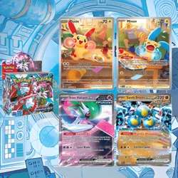 Pokemon Cards PTCG Paradox Rift PAR Minun Mewtwo Magby DIY Anime Game Characters English Version Self Made Collection Cards Toys