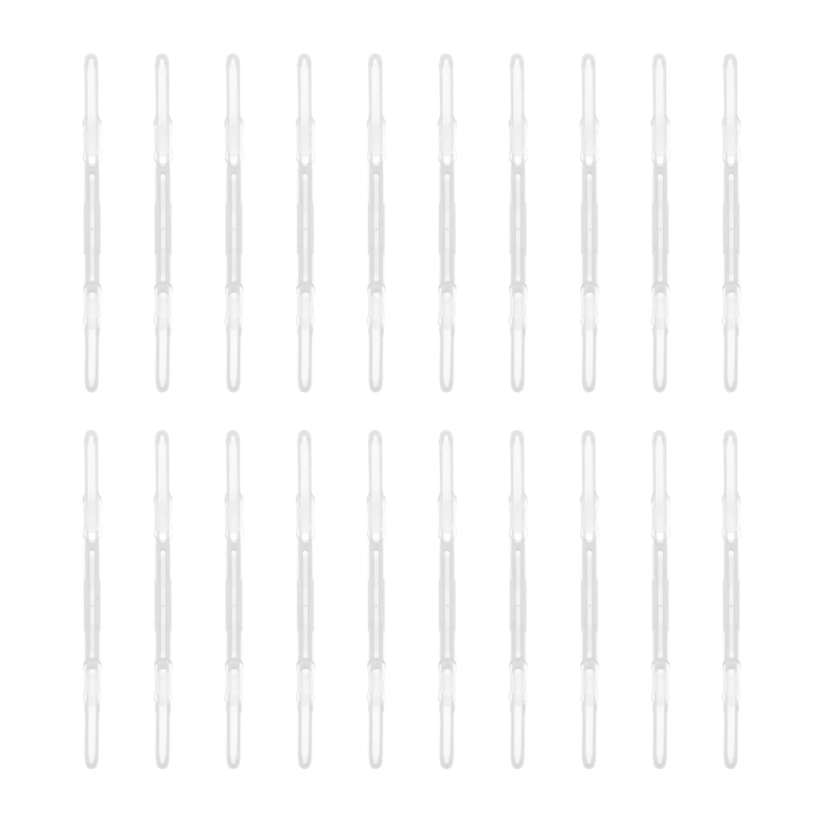 20Pcs Ergonomic Design Plastic Bookbinding Clips Easy to Install and Take Off for School Office Plastic Clips Paper Clip