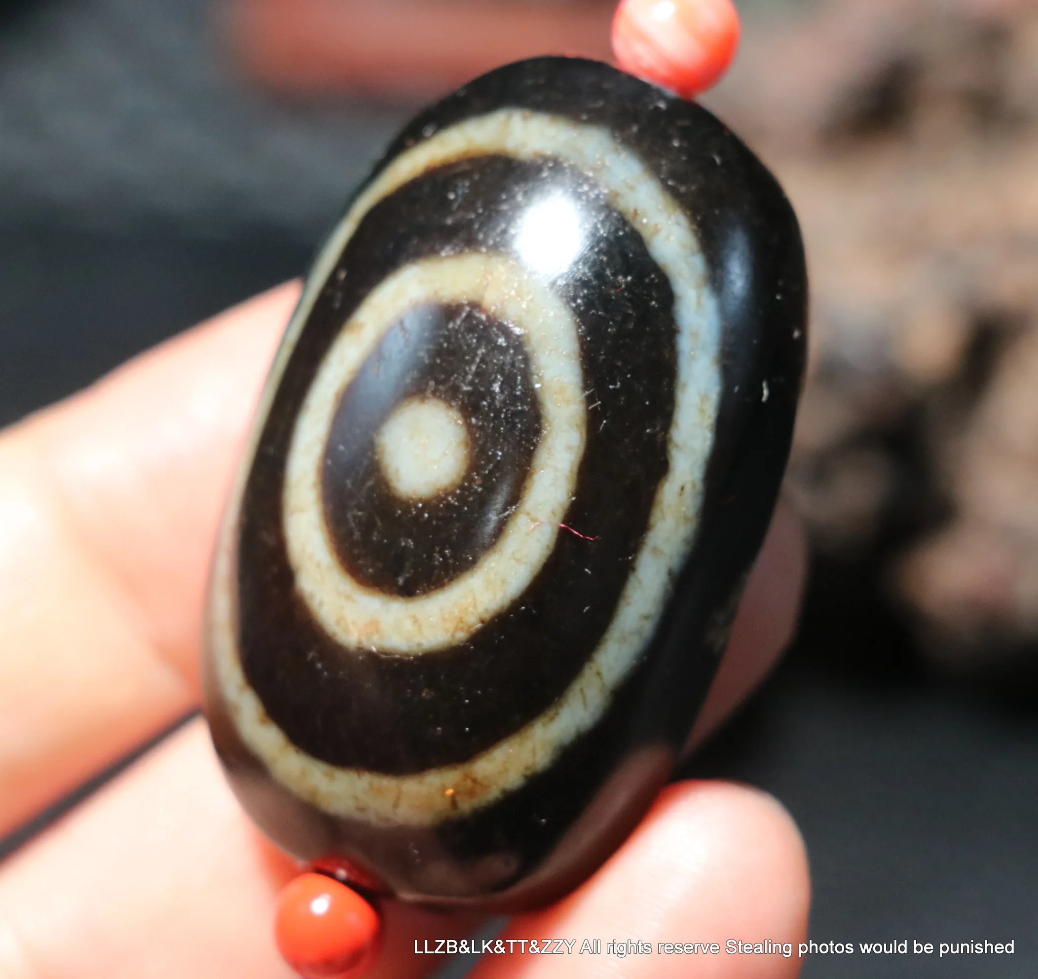 

Big Treasure Timestown UPD230205A1 5A Tibetan Top Agate Star Eyed With Eyed Goat Eye Heaven Eye dZi Bead Pendant A1