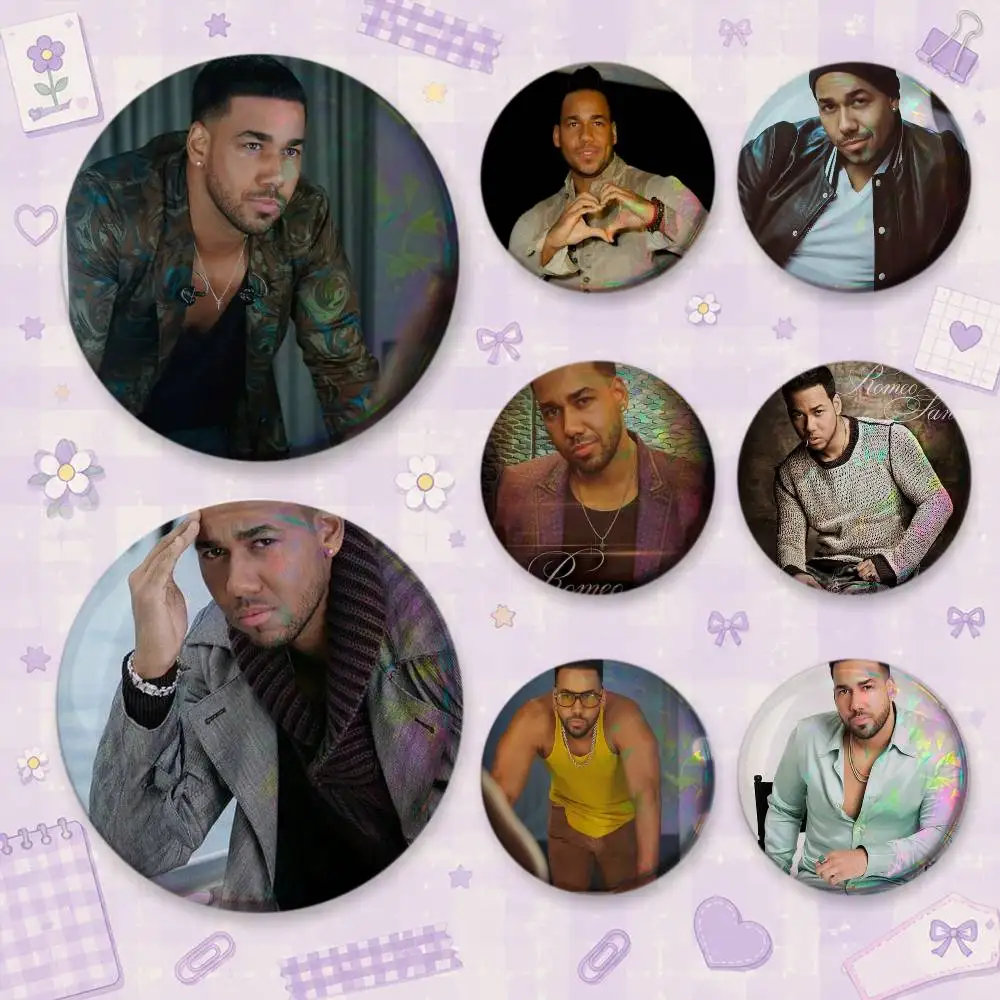 Singer Romeo Santos Brooches Cartoon Badge Pins Backpack Hat Accessories Friend Gift