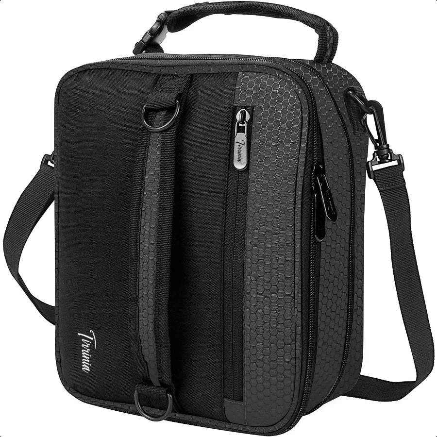 

Expandable Insulated Lunch Bag for Men Women Leakproof Reusable Cooler LunchBox for Adults with Shoulder Strap Perfect for Work