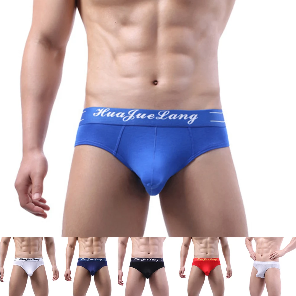 

Sexy Mens U-Convex Briefs Ultra-Low U Pouch Underwear Breathe Cotton Briefs Lightweight Underpants Low-rise Sleepwear