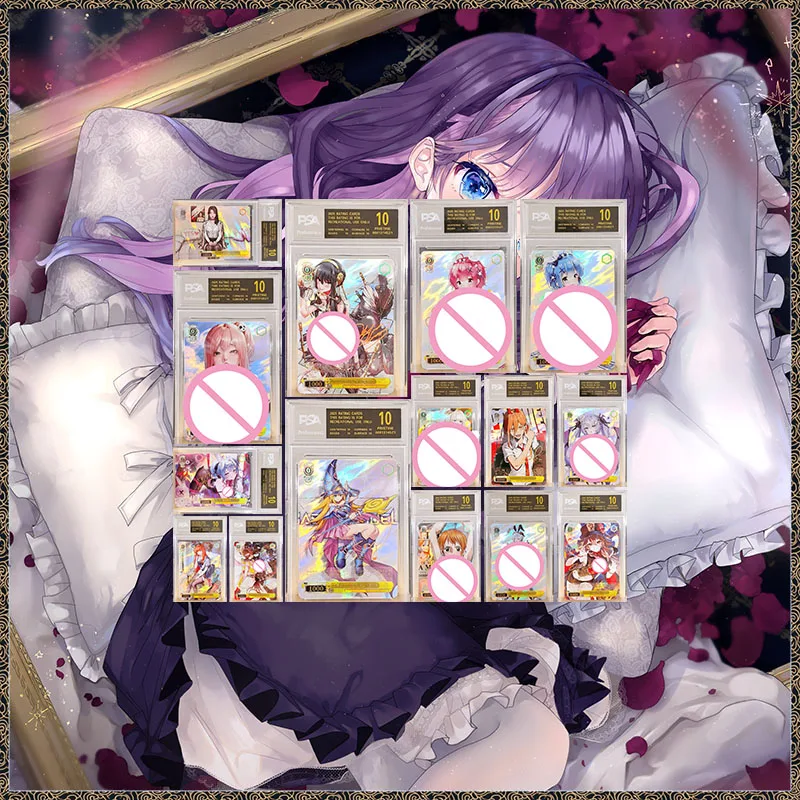 Anime DIY ACG Weiss Schwarz Hu Tao Hatsune Miku Ganyu Angewomon Yor Forger Black Magician Girl Collectible Cards Birthday Gift