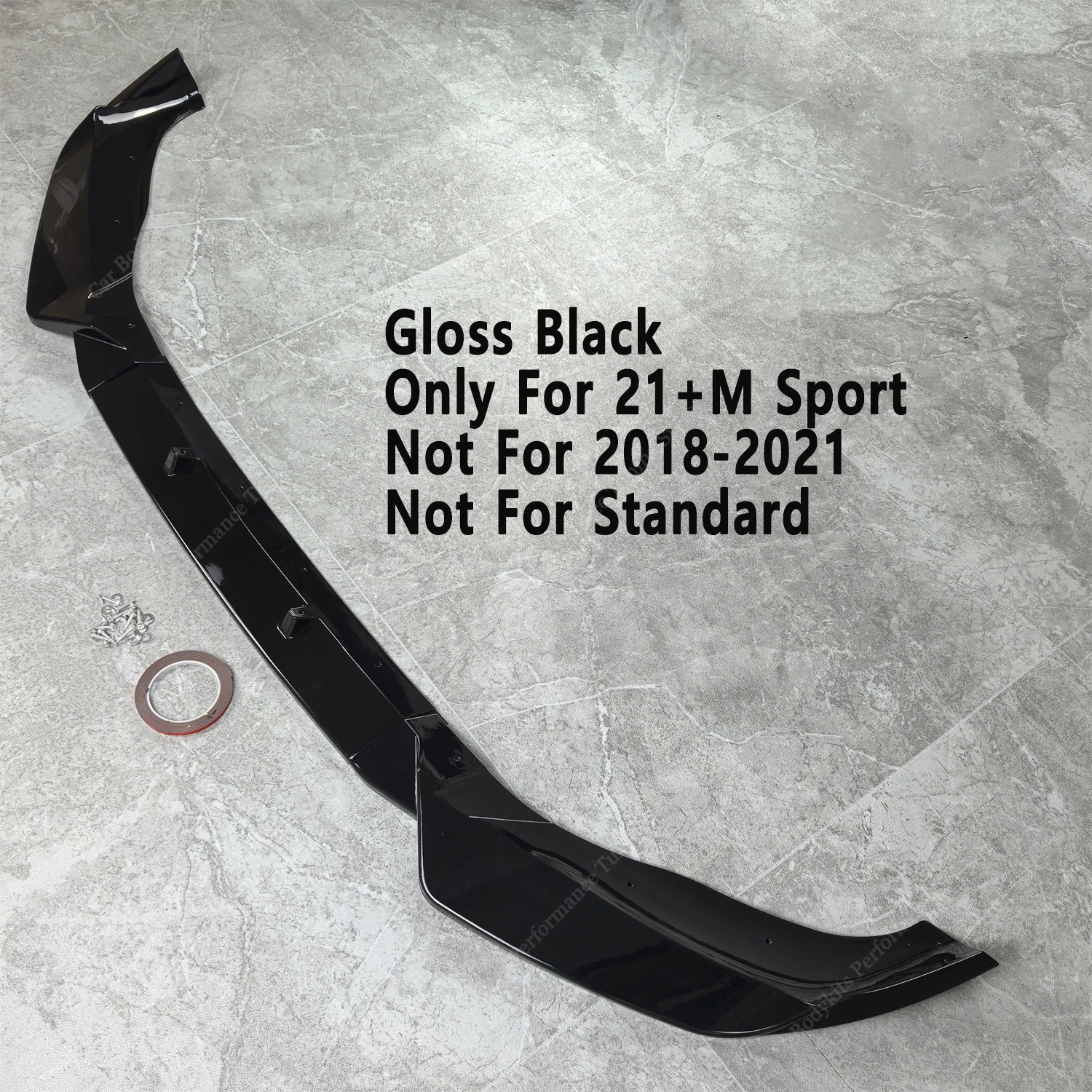 Voor Bmw X3 G01 X4 G02 Lci 3pcs Voorbumper Splitter Lip Spoiler Diffuser X3 X4 iX3 20i 20d 30i 30d 30e M40i M40d Bodykits 2021-