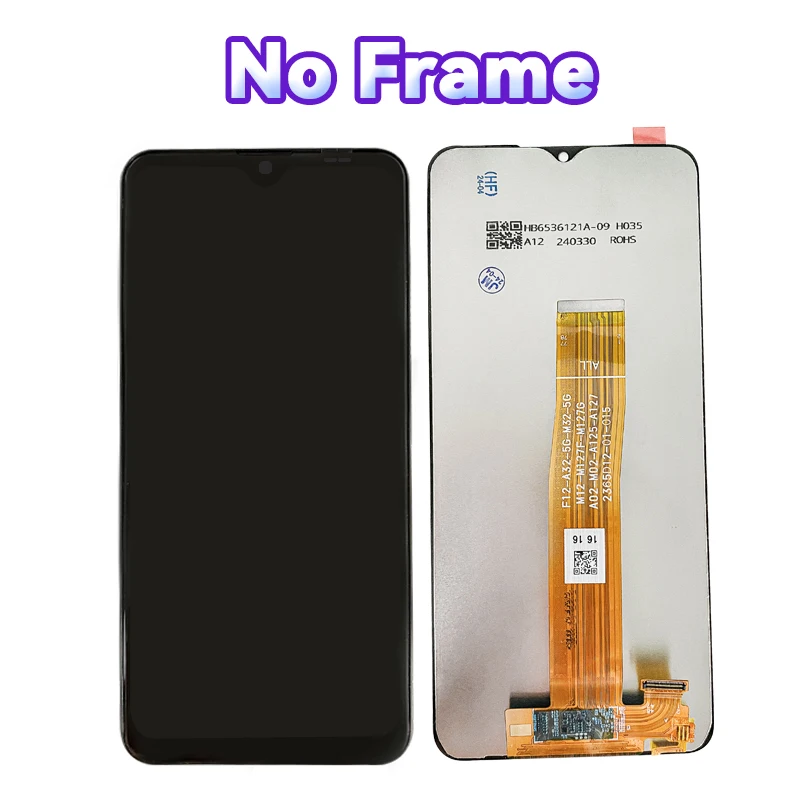 For Samsung Galaxy A12 /A127  SM-A127F/DSN   Touch Screen Digitizer For Samsung SM-A127M Framed LCD 6.5 inches