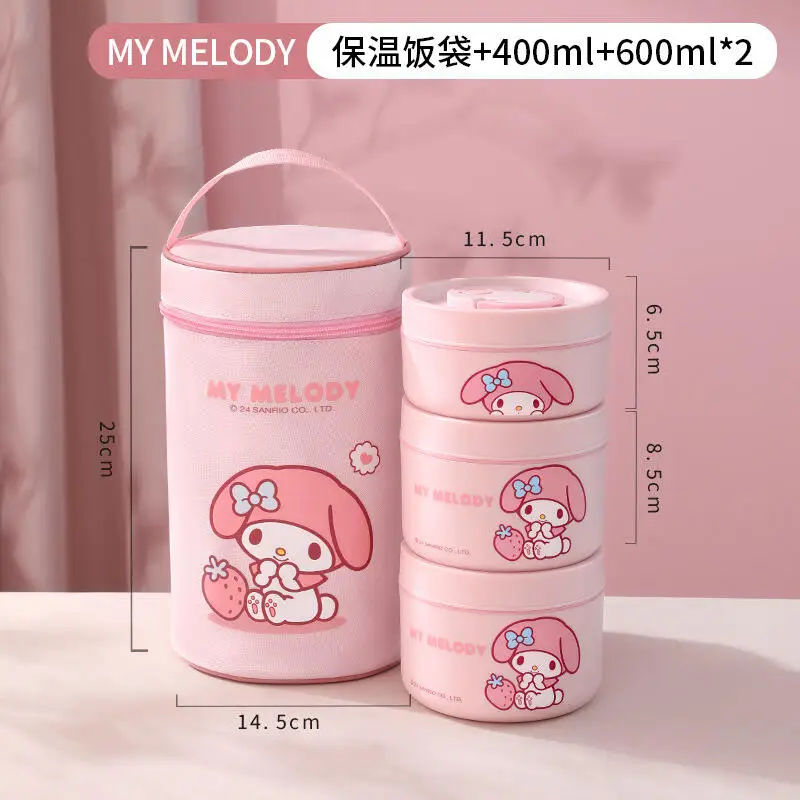 

Sanrio My Melody Cinnamoroll Ланч-бокс Изолированный ланч-бокс Хит-продукт Новый продукт Милый мультфильм на открытом воздухе Студент Взрослый Милый
