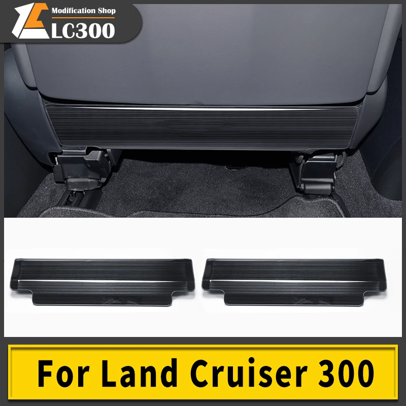 Suitable for Toyota Land Cruiser Lc300 Stainless Steel Seat Protection Kick Plate Modification, 2021-2023 Decorative Accessories