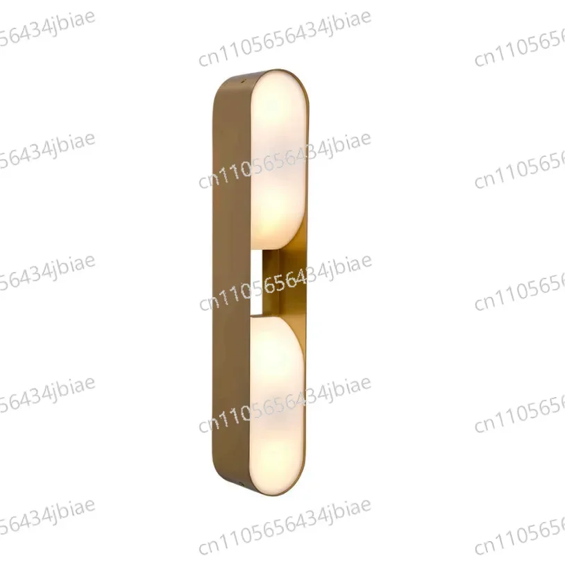 Light Luxury Retro Bedroom Wrought Iron Living Room Wall Lamp Soft Decoration Design Villa