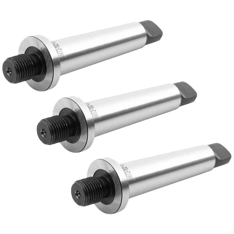 3 Pcs 2Mt Shank To 1/2 Inch -20 Threaded Drill Chuck Arbor Hardened Morse Taper Mt2 Adapter-AT36