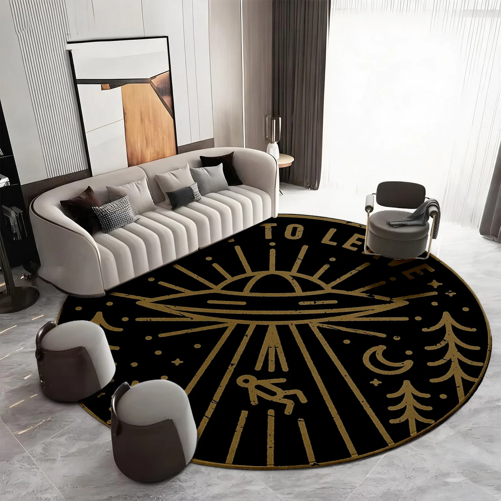 tapete-redondo-boemio-com-mapa-astrologico-celestial-do-zodiaco-preto-e-dourado-decoracao-boemia-com-toque-de-bruxaria-para-sala-de-estar-e-quarto