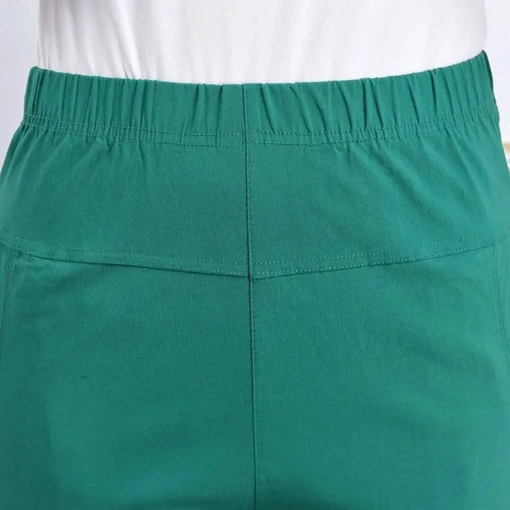 Women Casual Cotton Pants 2023 Spring Summer High Waist Solid Pockets Retro Loose Straight Pants Trousers Bottoms 4XL 5XL