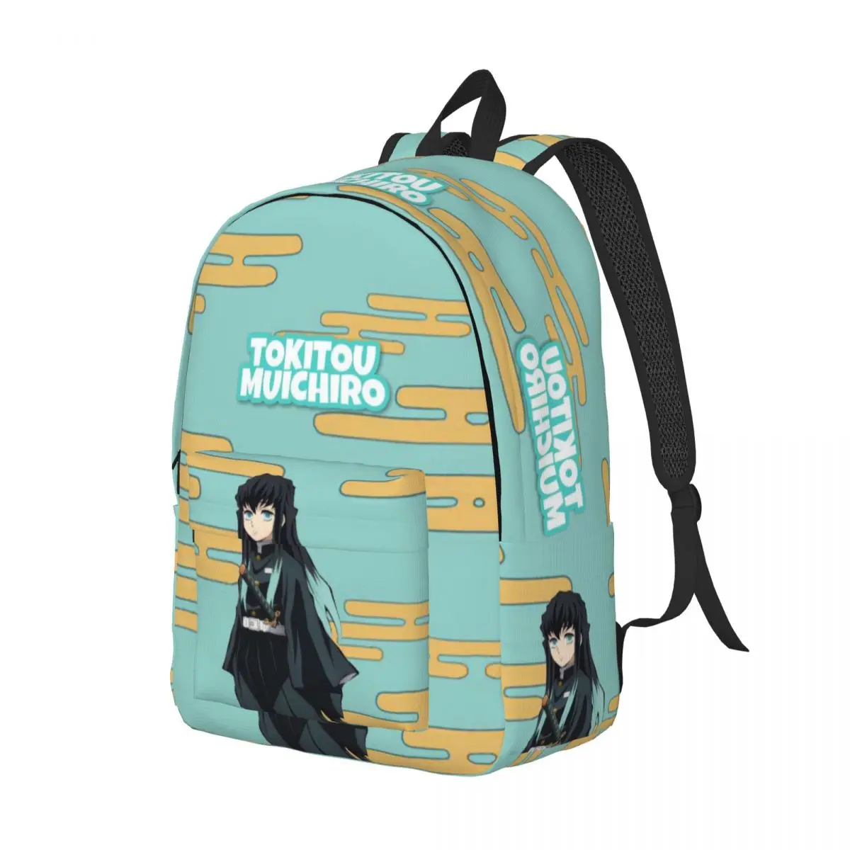 Muichiro Tokito Demon Slayer Printed Lightweight Casual Schoolbag For School, Outdoor, Shopping, Office