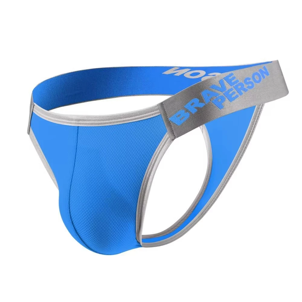Brave Person Men's Sexy Bikini Underwear Breathable Fashion Briefs Thongs Underpants for Young Adults