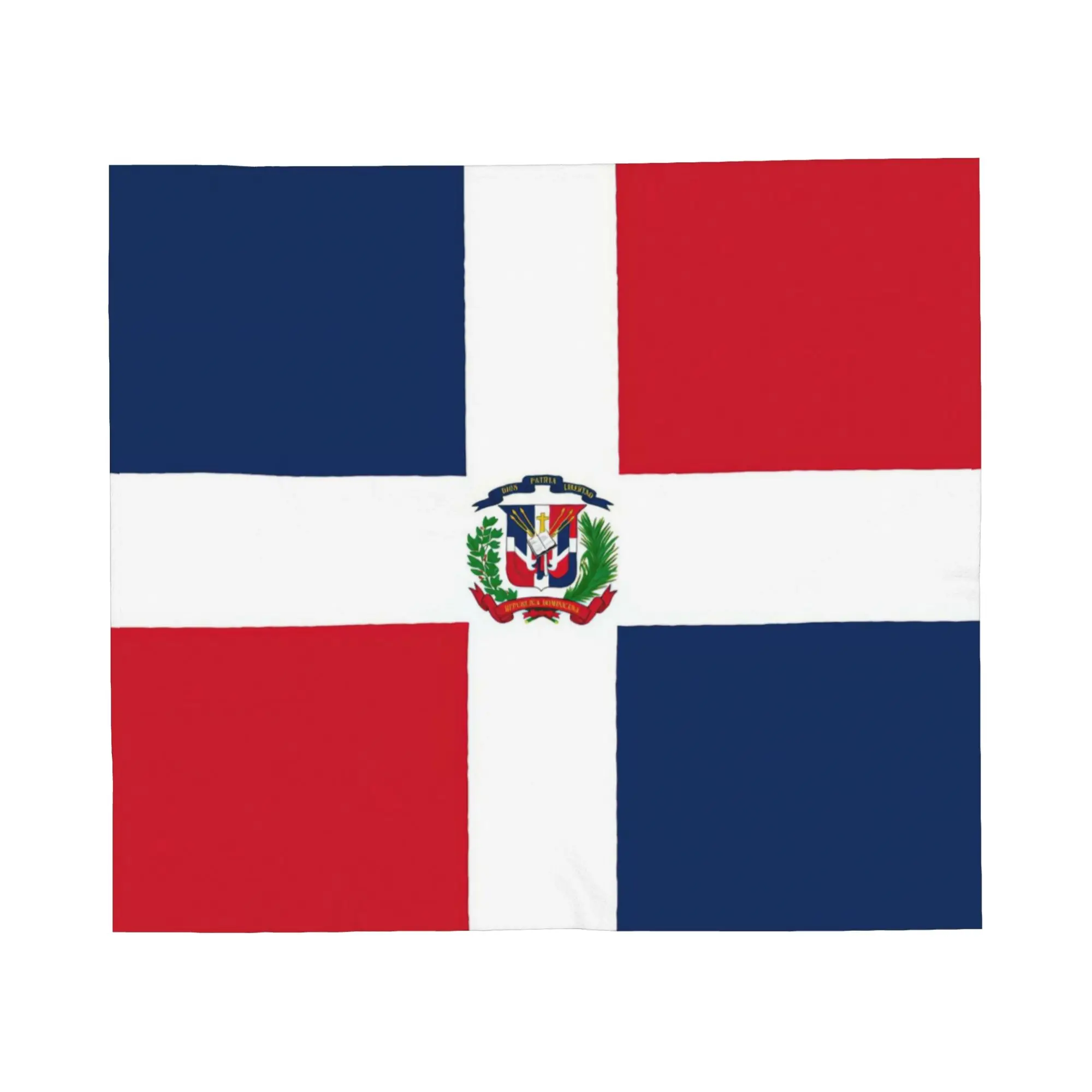 Dominican Republic Dominica Flag Blanket Fleece Spring/Autumn  Breathable Super Warm Throw Blankets for Home Couch Bedspreads