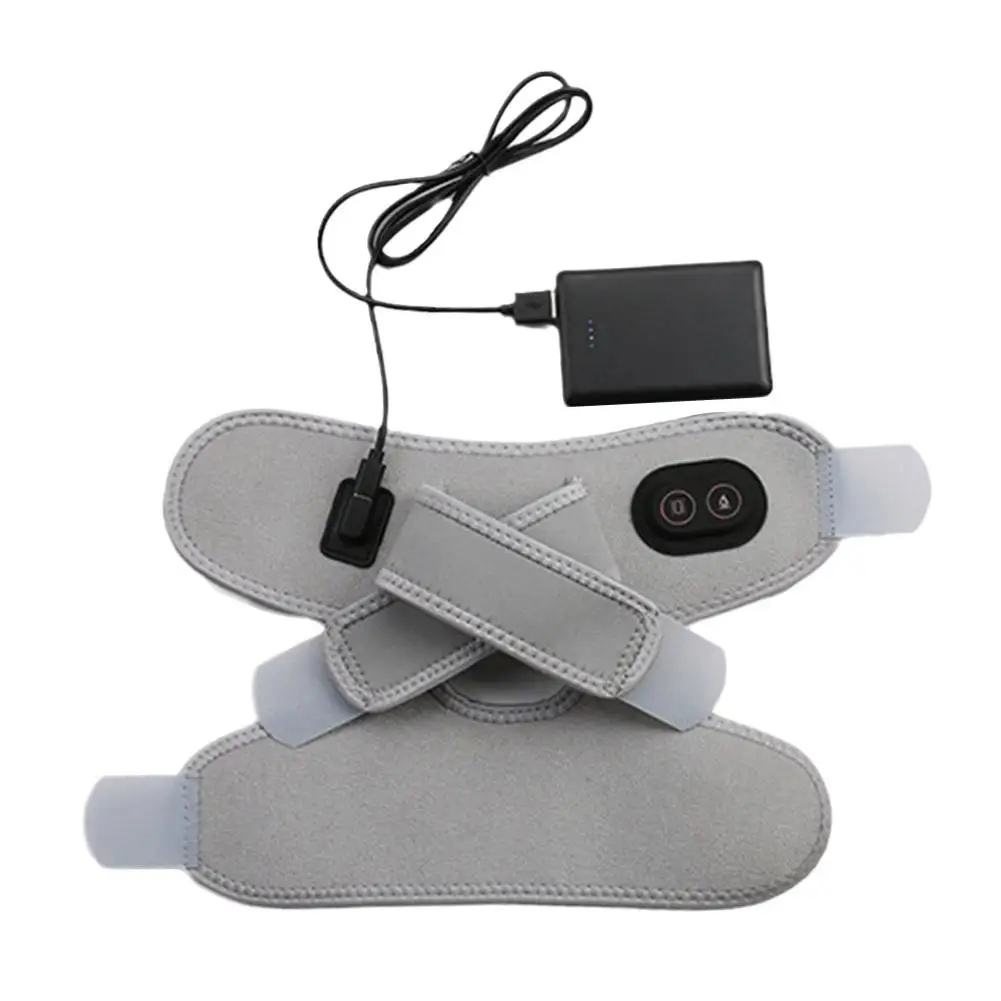 Smart Ankle Foot Massager Air Compression Vibration Hot Compress Ankle Support Heating Pad For Pain Relief Relaxation Treat F1M5