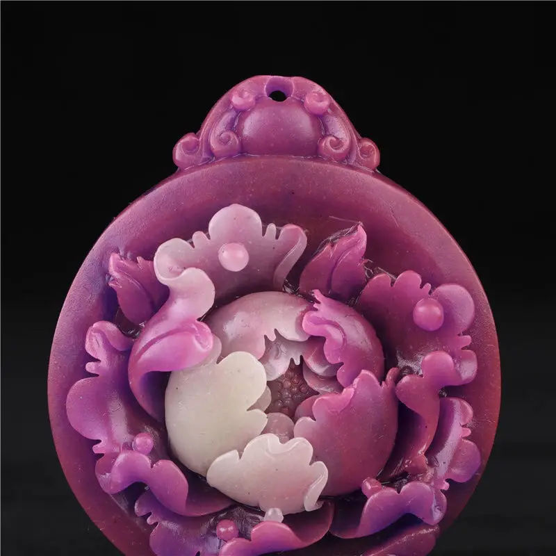 Sugilite Shujulai Lady's Palace Style Flower Rich Pendant Elegant Fulinmen Pendant