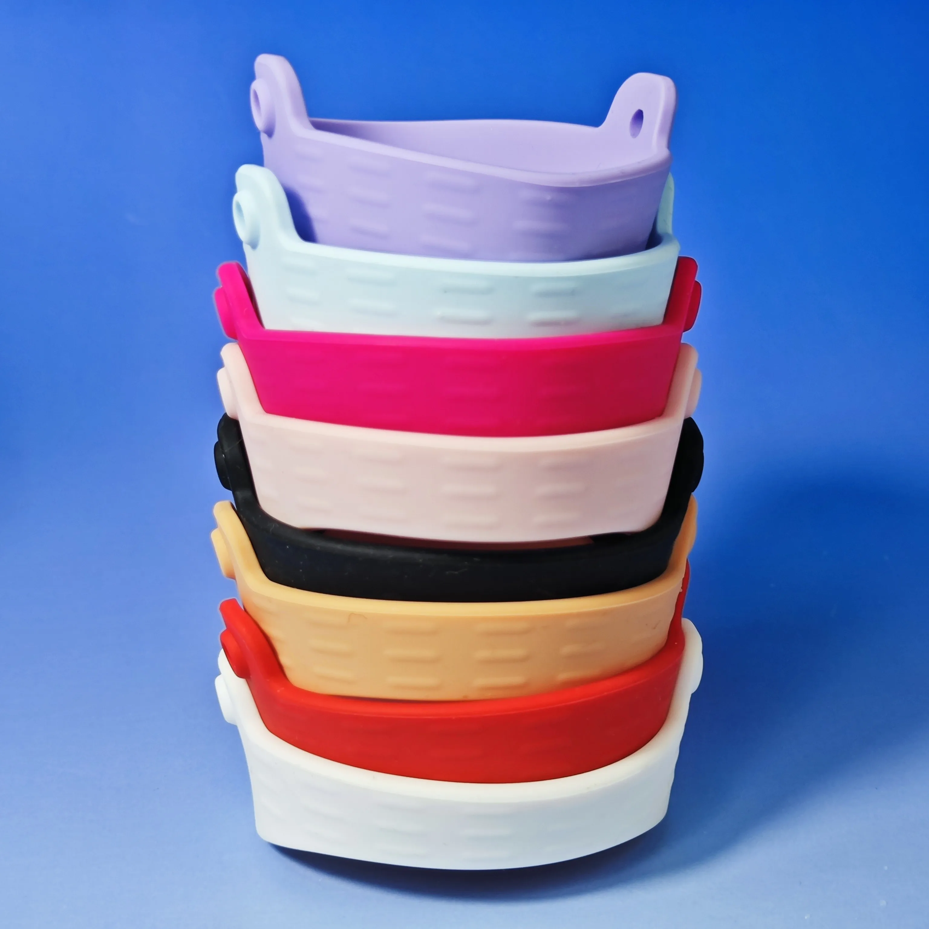 Cross-Border Hot-Selling  Water Bottle Handle Accessories Silicone Water Bottle Elastic Hanger Strap Ring Portable Handle Fasten
