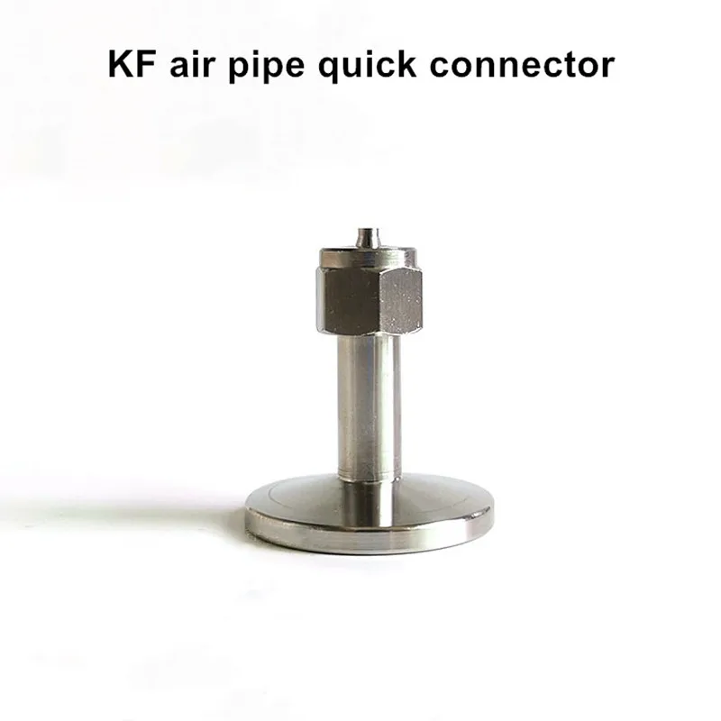 

304 Stainless Steel KF16 KF25 Vacuum Air Pipe Connector Screw Joint Two-Touch Fitting quick Vacuum Hose UP Intubation joint