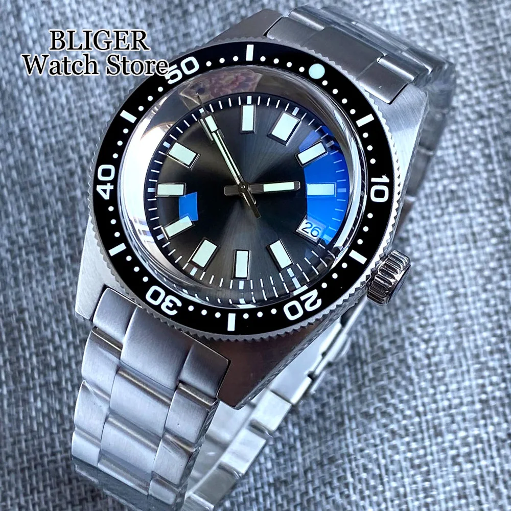 

Tandorio 41mm 300M Waterproof Diver 62MAS NH35A Automatic Men Watch Silver Chapter Ring Blue AR Coating Sapphire 120 Click Bezel