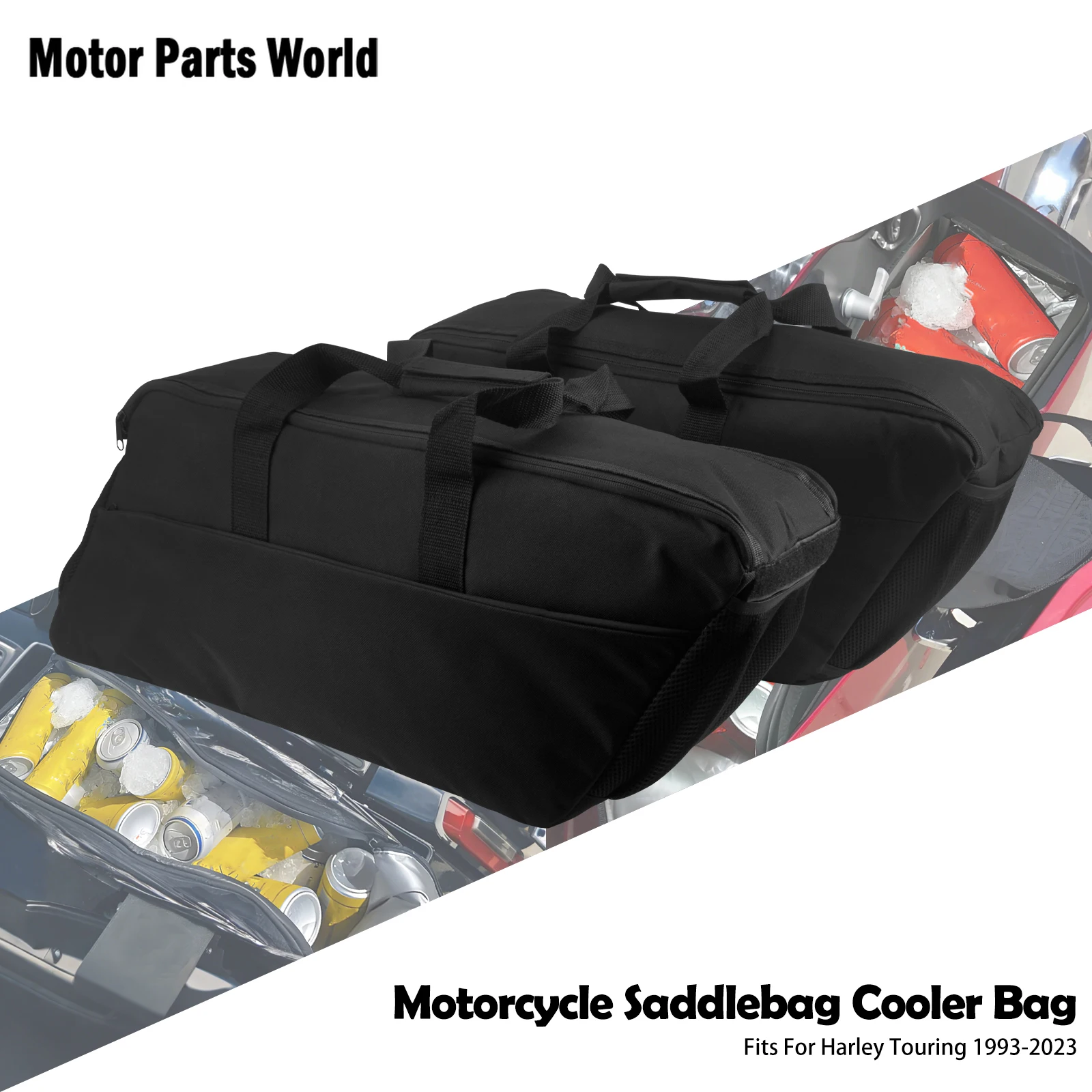 

Motorcycle Saddlebag Cooler Bag Luggage Side Bags Inner Bags For Harley Touring Electra Street Glide Road King 1993-2023