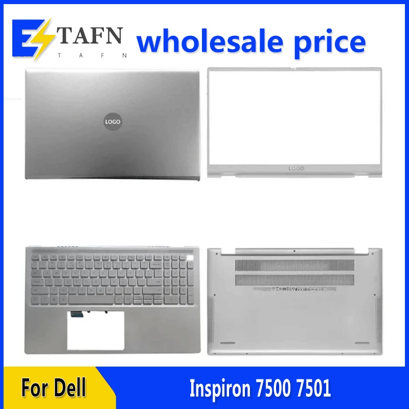 

New Original For Inspiron 7500 7501 Laptop LCD Back Cover Front Bezel Upper Palmrest Bottom Base Case Keyboard Hinges