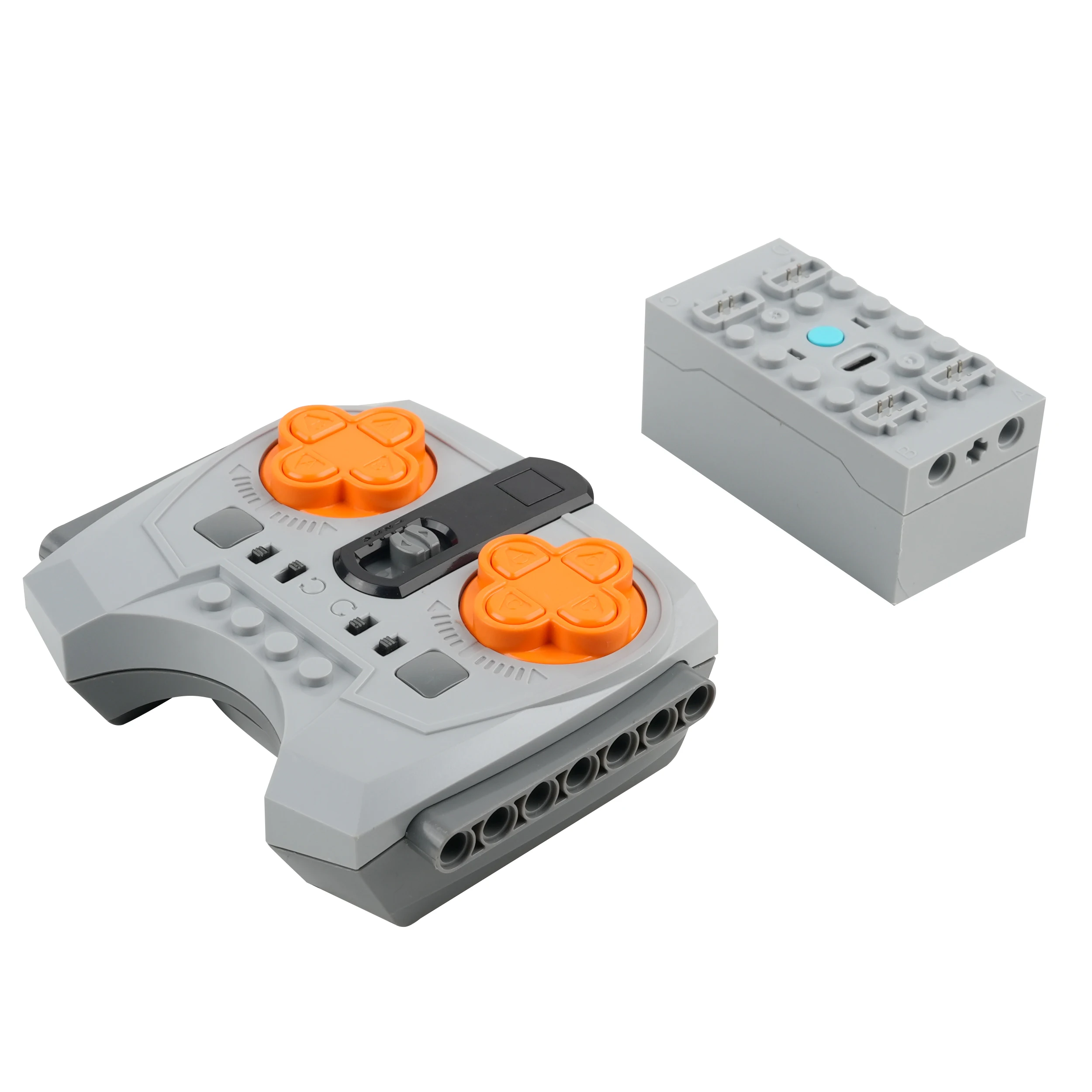 Bloques de construcción con tecnología de Control remoto de velocidad de 8 canales, caja de batería de litio, función de potencia del Motor, ladrillos PF modificados, piezas DIY