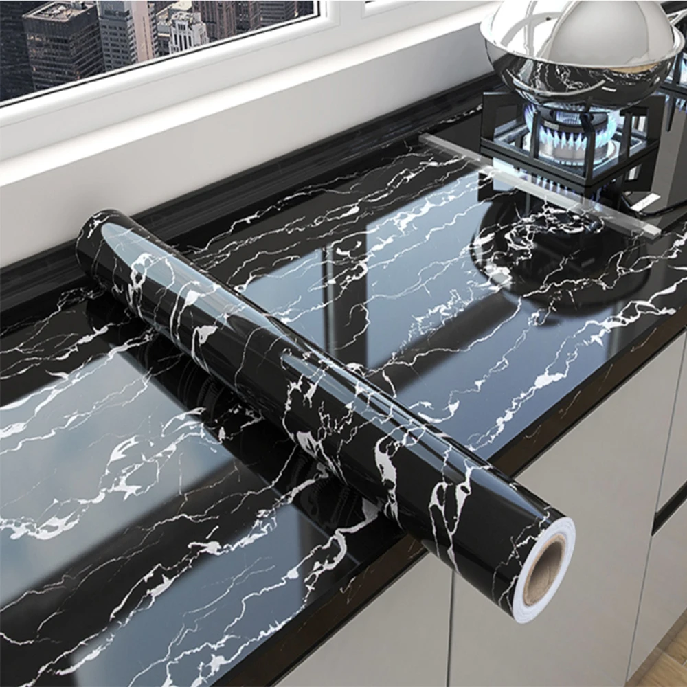 

Современные водонепроницаемые мраморные обои, самоклеящаяся фольга, устойчивые к плесени наклейки для кухни, термостойкий декор стен