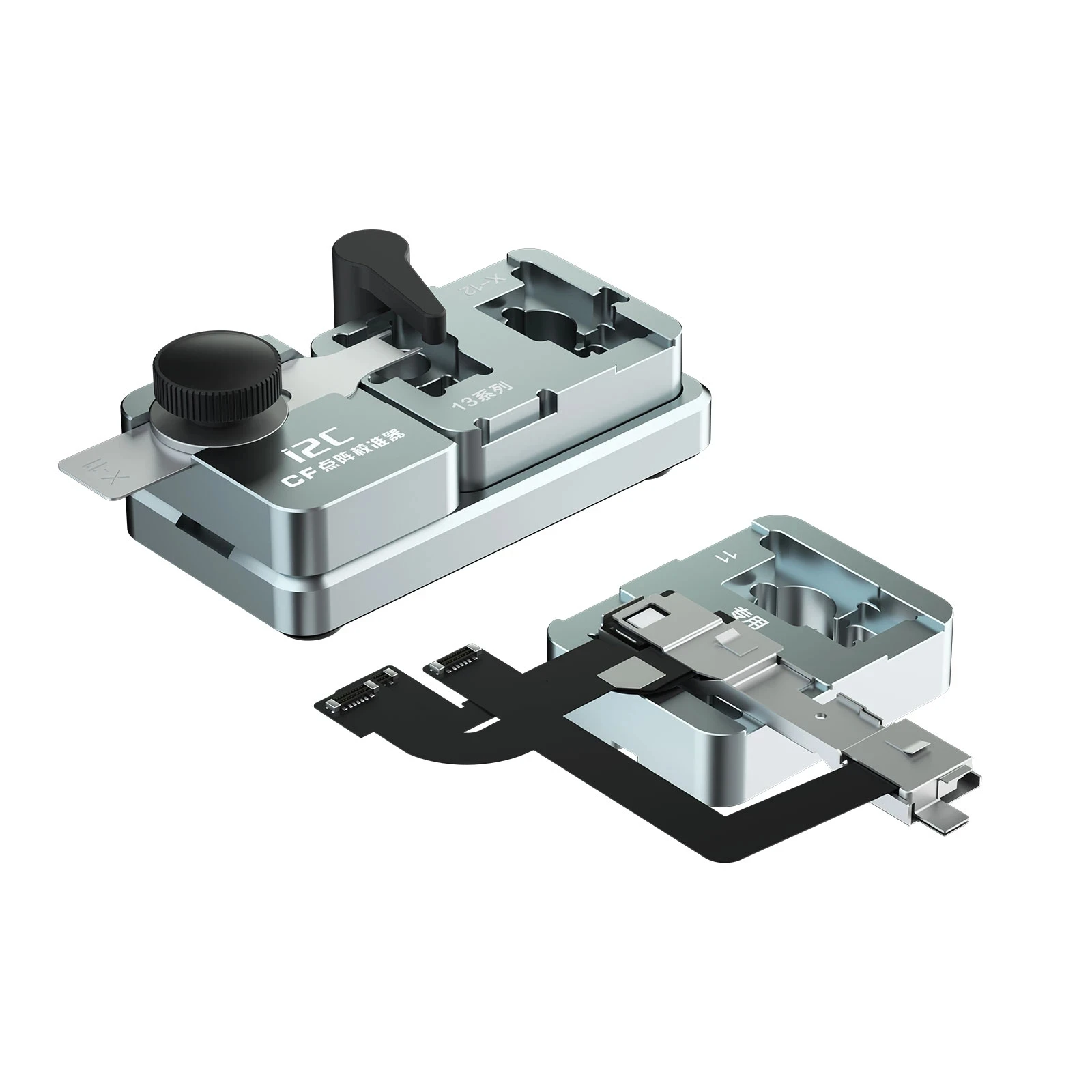 I2C 19in1 CF Dot Projector Calibrator Fixture For X-14 PM Face ID Dot Matrix Lattrice Alignment Module With CF Magnetic Base