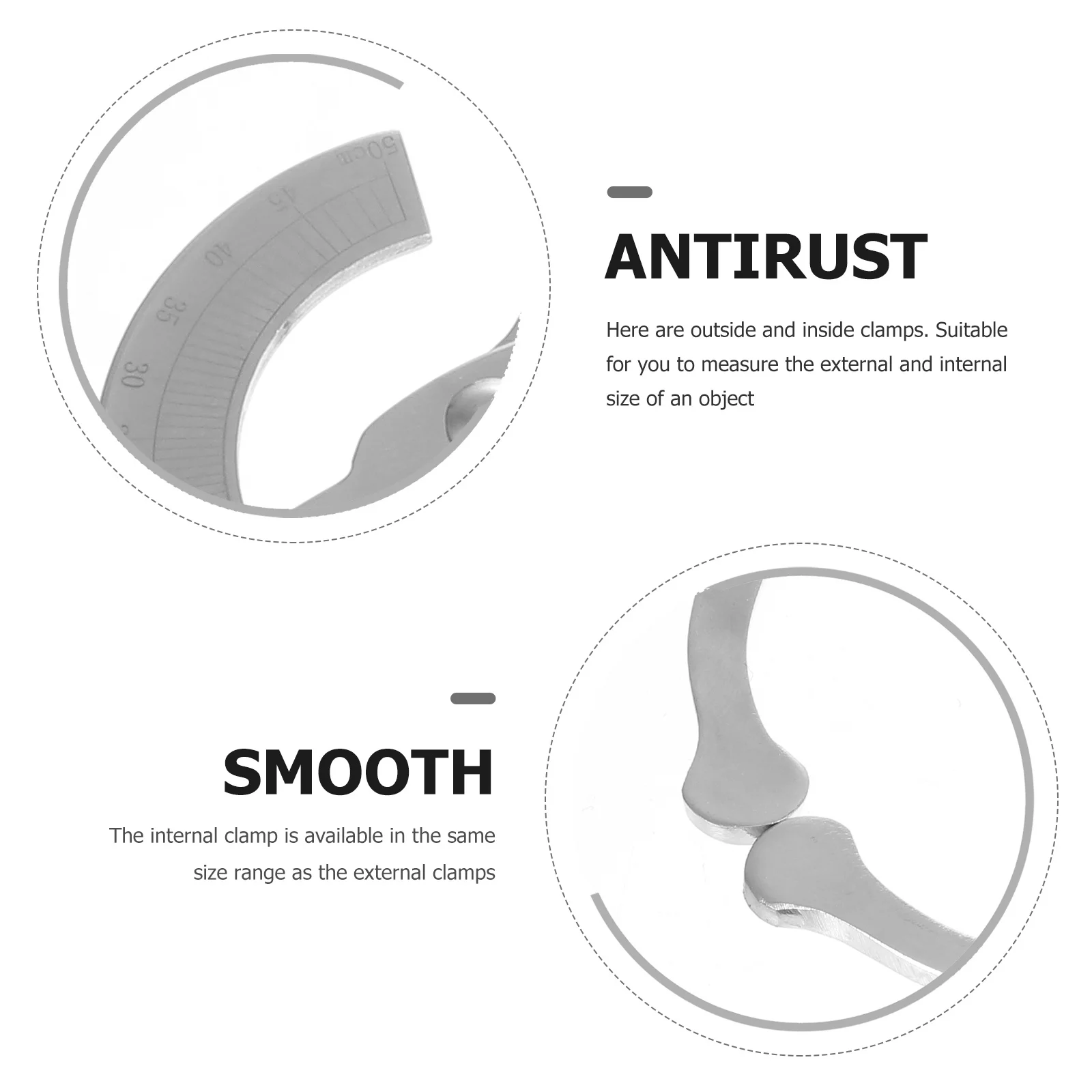 

1pc Stainless Steel Pelvic Measuring Tool Professional Medical Ruler For Internal External Diameter Check Surgical Pelvic