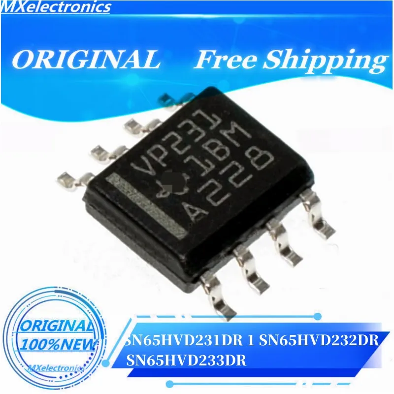 FREE SHIPPING 10PCS/LOT SN65HVD231DR VP231 SN65HVD232DR VP232 SN65HVD233DR VP233 SOIC-8 SOP-8 Brand new 100%original chips ic