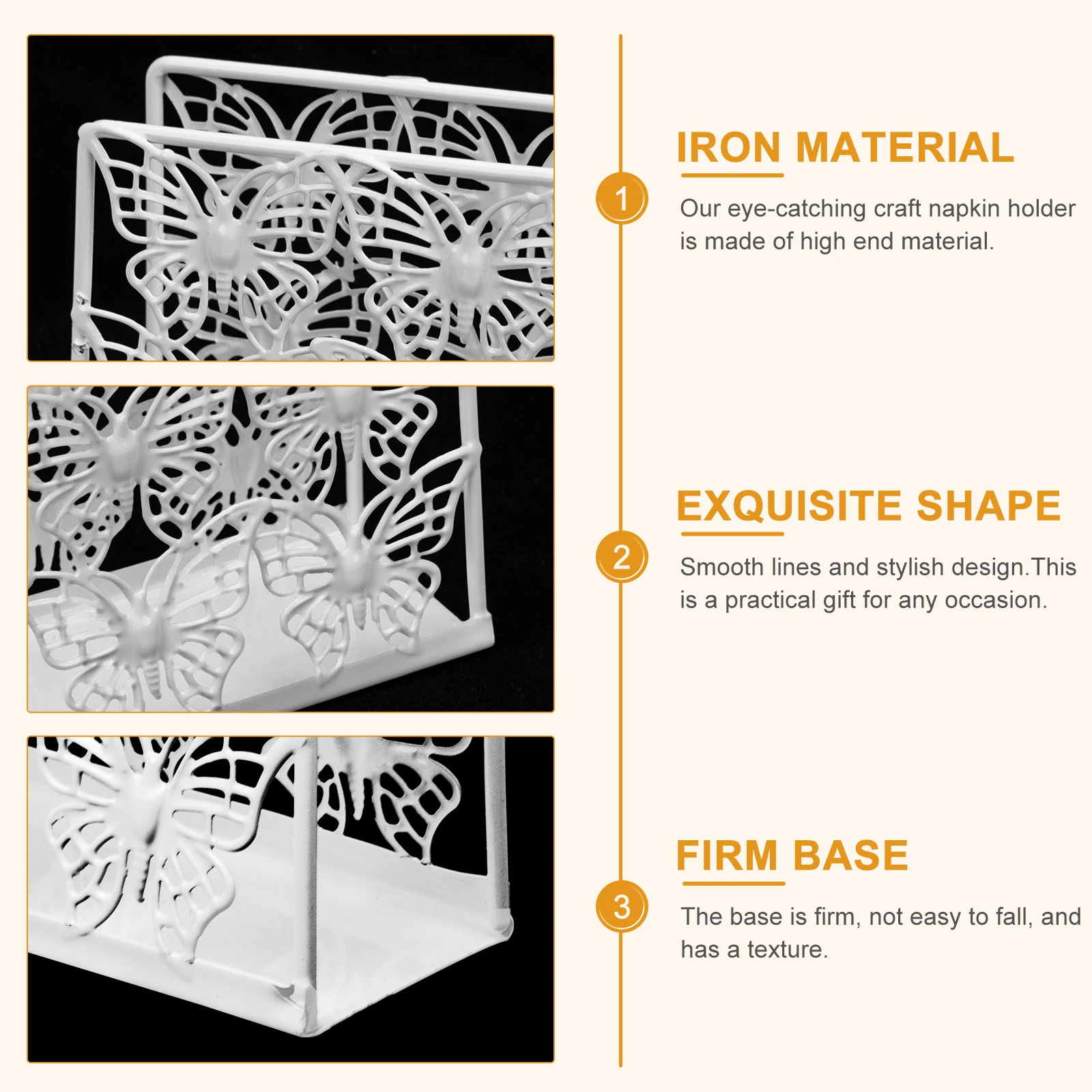 

Decorative Napkin Holder Long-Lasting Wear-Resistant Tissue Stand Household Napkin Holder Tissue Supply