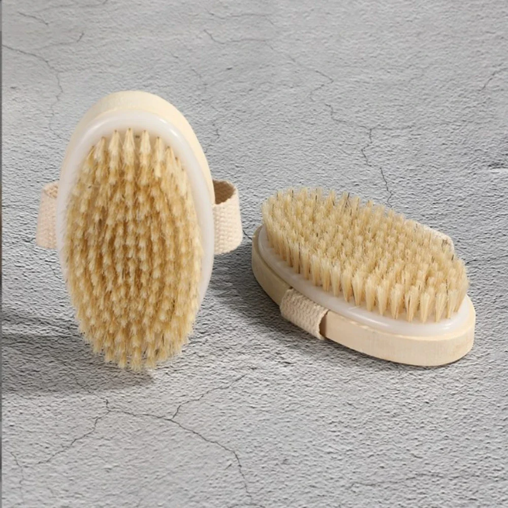 

1Pc Wooden Detachable Long Handle Shower Body Brush Bathing Massage Back Body Exfoliating Brush Bathroom Wash Brush Bath Tools