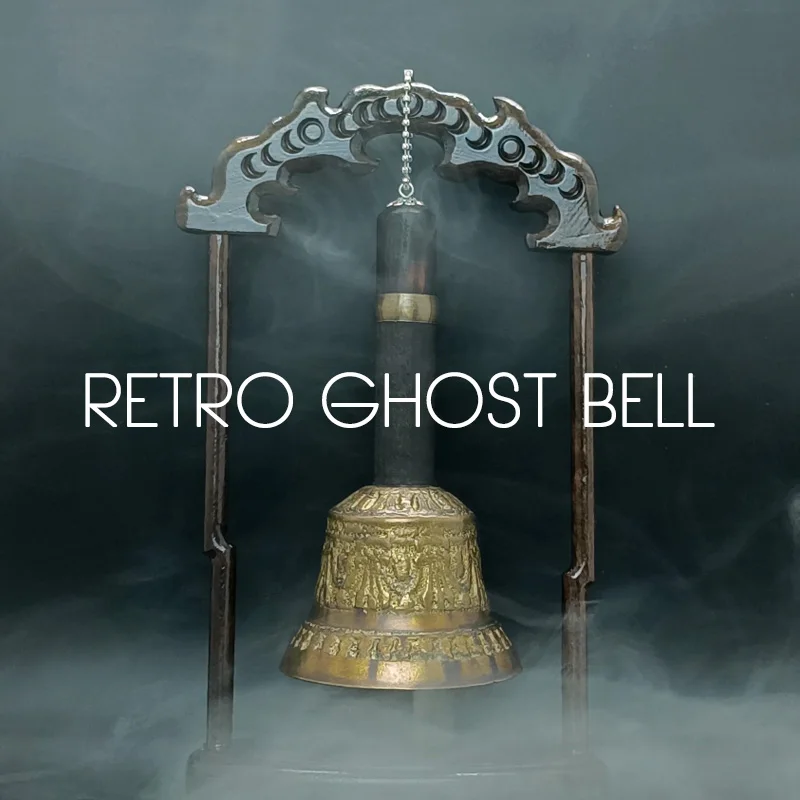 Retro Ghost Bell (Remote Control) Spirit Bell Mentalism Magic Tricks Close Up Magic Props Illusion Prediction Witches Magia Kits