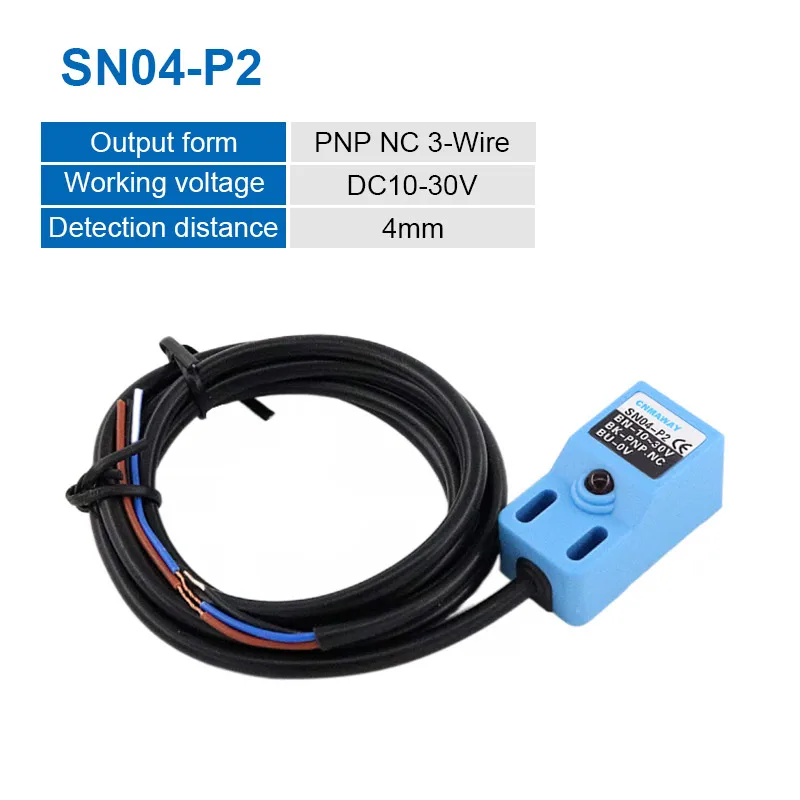 Induktiver Näherungsschalter SN04-N2 | NPN 3-Draht | Erfassungsabstand 5mm | 12-24V DC | Berührungslos | Für Automatisierung