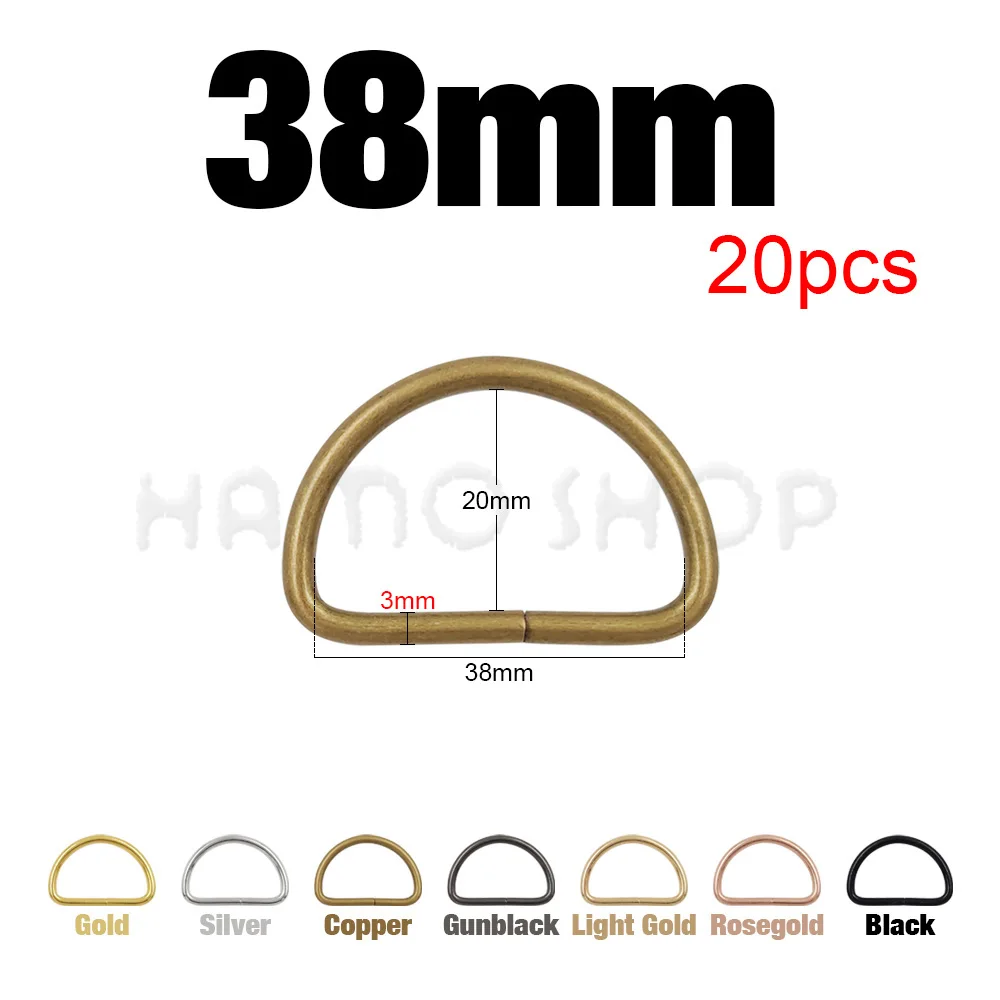 20-1000 stücke Metall D Ring Einstellbare Schnalle Verschluss Für Gurtband Rucksäcke Riemen Taschen Katze Hund Kragen Kette Schnallen DIY zubehör