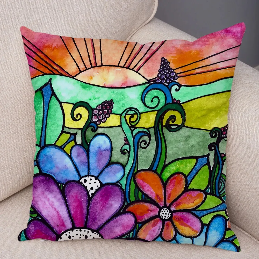 Colorful Creative Pillowcases Interior Decoration Office Living Room Home Pillowcases