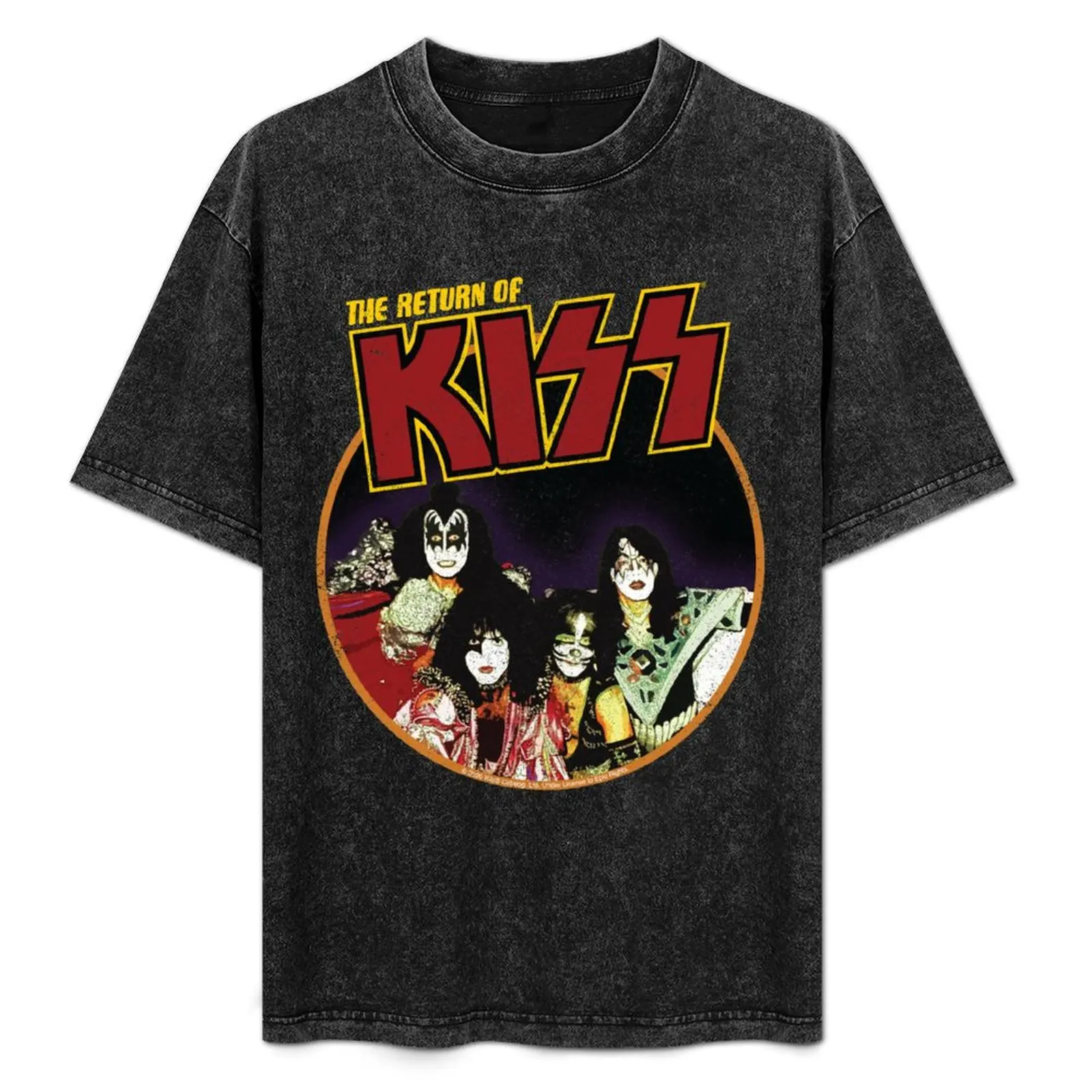 

Футболка KISS The Return of KISS 1979 с принтом, свободного кроя, повседневная, с коротким рукавом