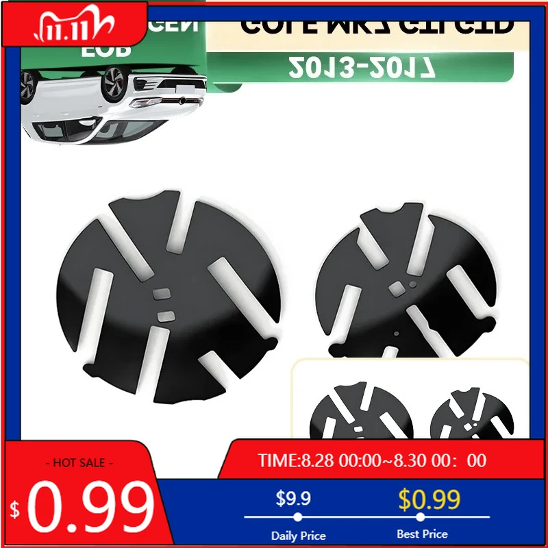 

Для VOLKSWAGEN VW солнцезащитные козырьки 2026 новые внутренние наклейки для VW Golf MK7 GTI GTD R Rline 2013-2017 сменный значок 138 мм спереди