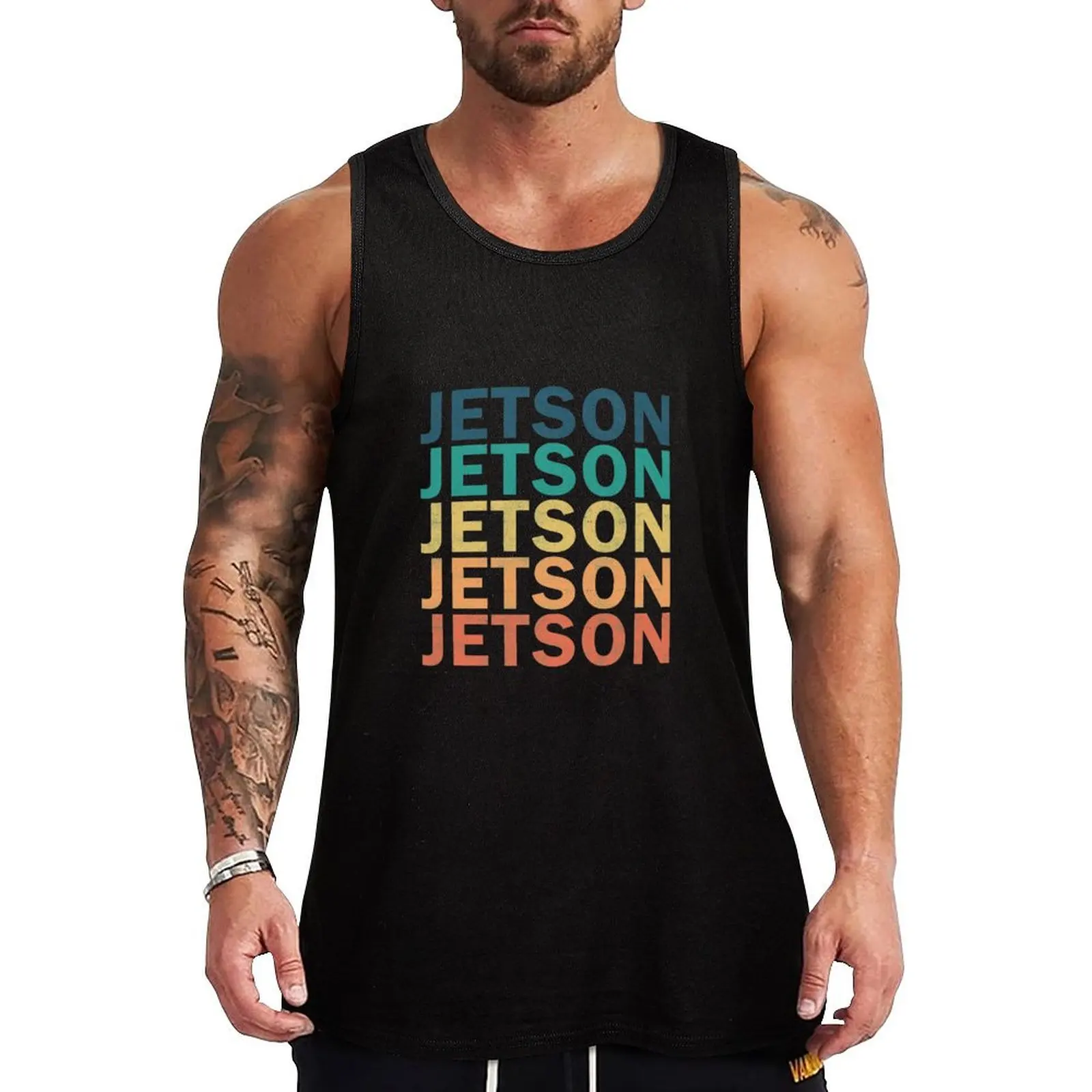 

Jetson Name T Shirt - Jetson Vintage Retro Jetson Name Gift Item Tee Tank Top muscular man singlets for men Sportswear for men