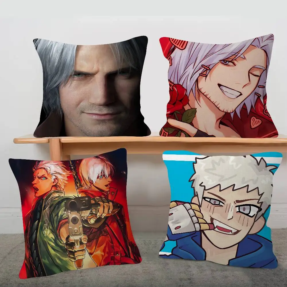 GAME Devil May Cry Personalized Picture Text Home Decorative Pillows Household Gifts 45x45cm
