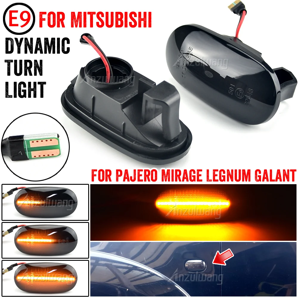 Feu de position latéral LED de haute qualité, clignotant, feux dynamiques pour Mitsubishi Pajero Mirag Legnum Gelent 1998 – 2005