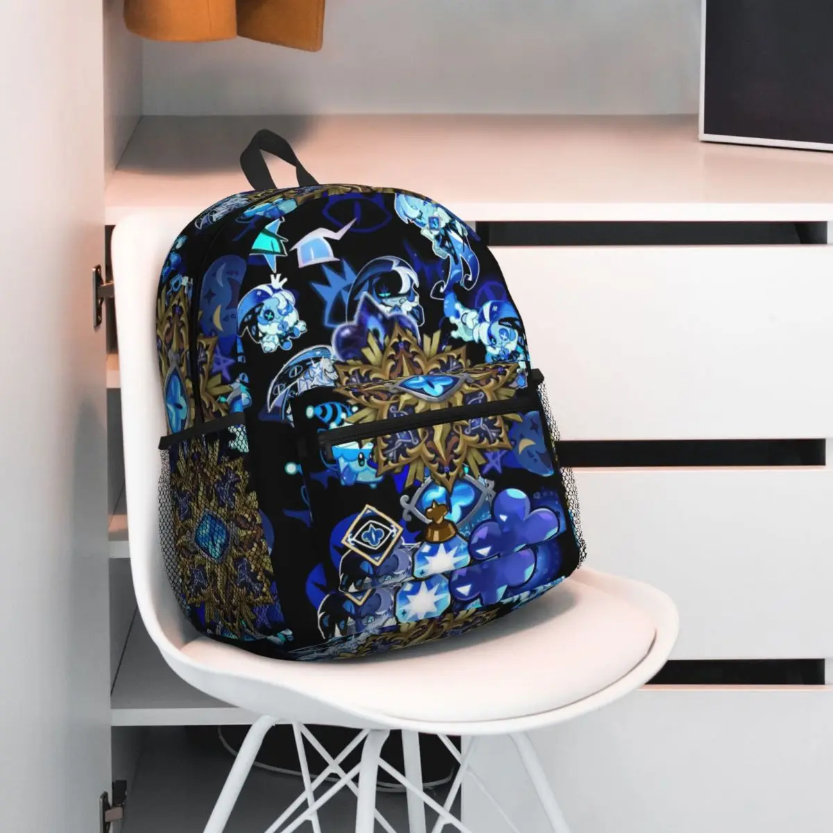 Shadow Milk Cookie Run Kingdom Cute Cartoon Anime Backpack Daypack Large Capacity Kids BookBag School Bag Shoulder Bags