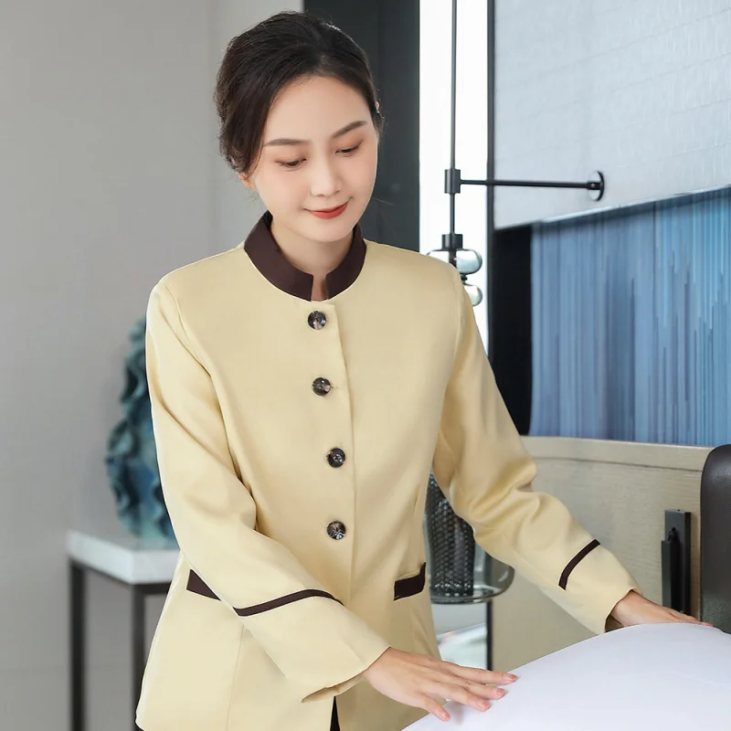 Hotel Room Cleaning Uniforms Autumn Winter Property Hotel Cleaning Staff Uniforms Mall HospitalPAWomen's Cleaning Work Uniform