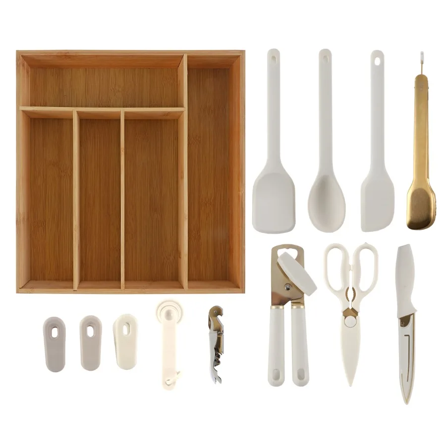 

19 Piece Utensil Set with storage tray